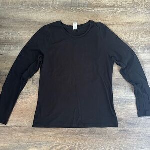 Crooks and Castles plain black long sleeve